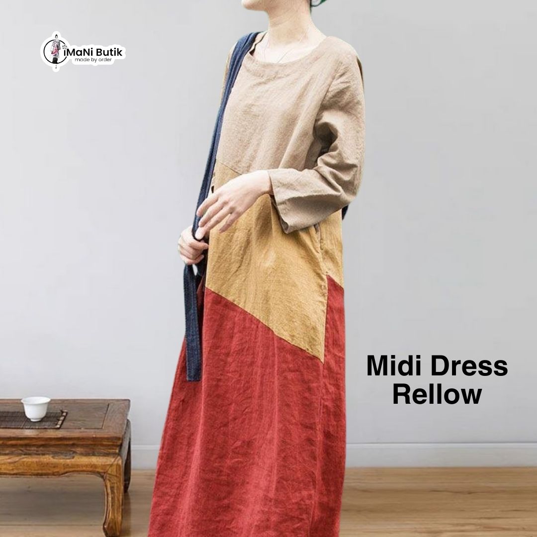 Midi Dress Rellow (5)